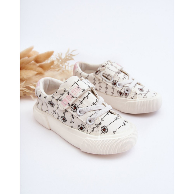 Дитячі кеди для дівчинки Big Star JJ374102 25 Білі (5900714490072) - зображення 5