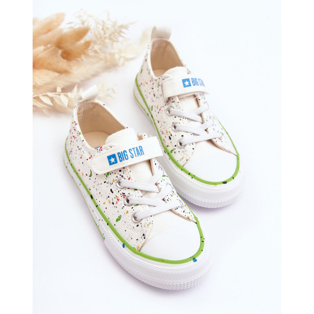 Trampki dziecięce Big Star LL374062 33 Białe (5900714607852) - obraz 5