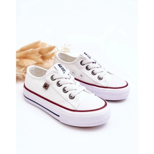 Trampki dziecięce dla dziewczynki Big Star DD374160 25 Białe (5900714303389) - obraz 4