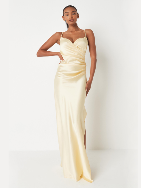Платье вечернее длинное летнее женское Missguided TD1002893 38 Желтое ...