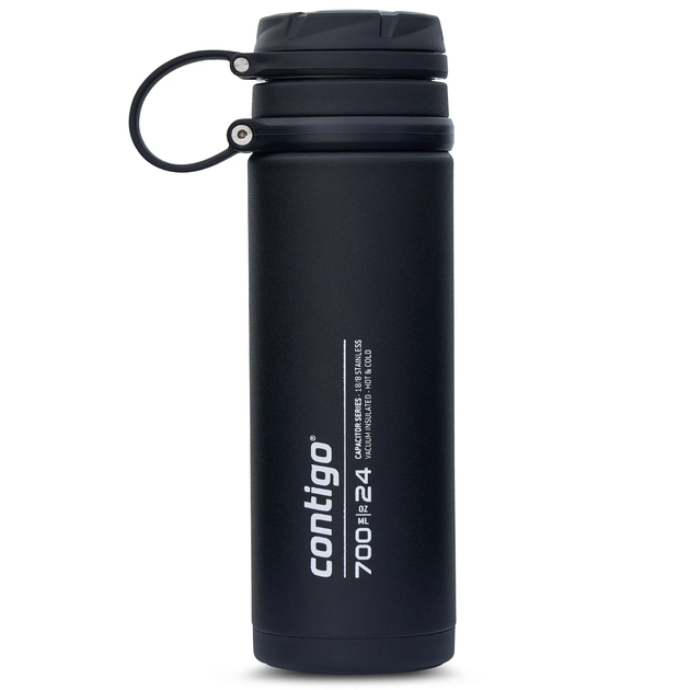 Термо-пляшка Contigo Fuse 0,7 л чорна (2156007) - Фото 1 Термо-пляшка Contigo Fuse 0,7 л чорна (2156007) - зображення 1