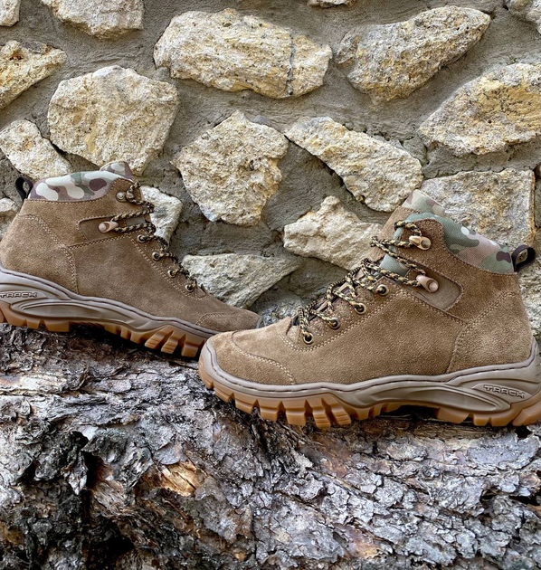 Тактичні літні черевики (колір койот), взуття для ЗСУ, тактичне взуття, розмір 41 (105006-41) - зображення 2