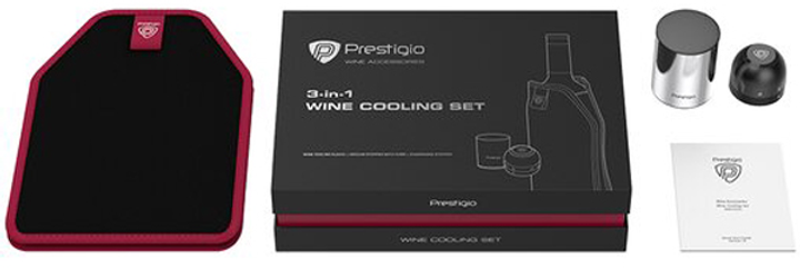 Zestaw do chłodzenia wina Prestigio Wine Cooling Set (PWA101CS) - obraz 2