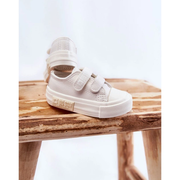 Trampki chłopięce na rzepy Big Star KK374091 21 Białe (5900714540760) - obraz 4