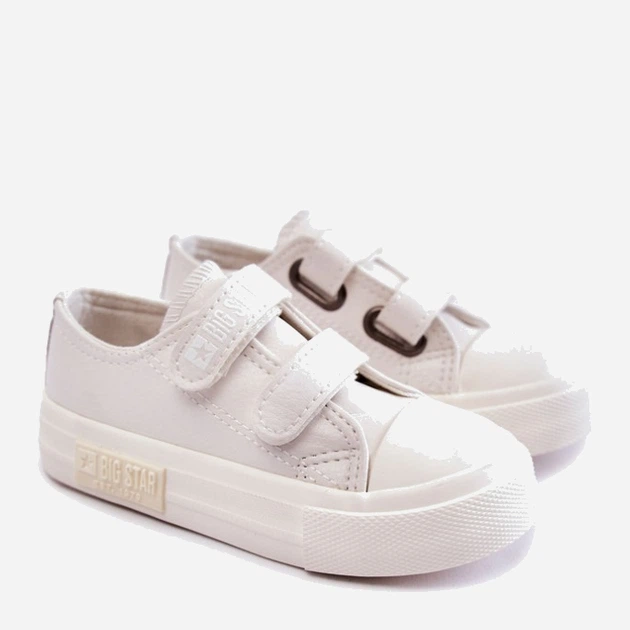 Trampki chłopięce na rzepy Big Star KK374091 19 Białe (5900714540746) - obraz 6
