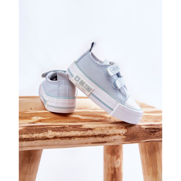 Trampki chłopięce na rzepy Big Star KK374078 21 Niebieskie (5900714540012) - obraz 4