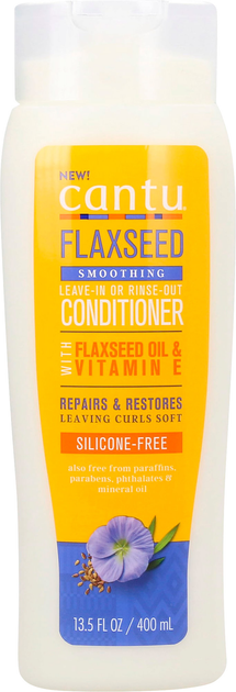 Кондиціонер для волосся Cantu Flaxseed Smoothing Conditioner 400 мл (817513019838) - зображення 1