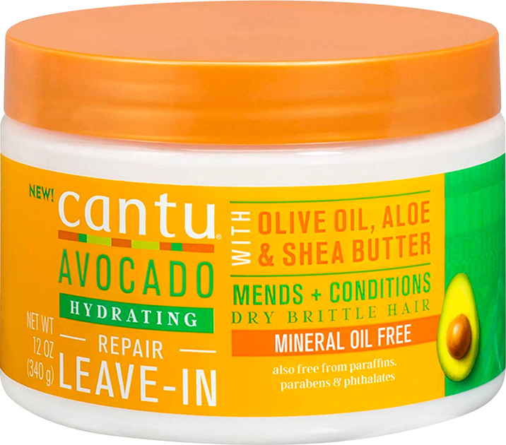 Кондиціонер-бальзам для волосся Cantu Avocado Hydrating Repair Leave-In 340 г (817513019890) - зображення 1