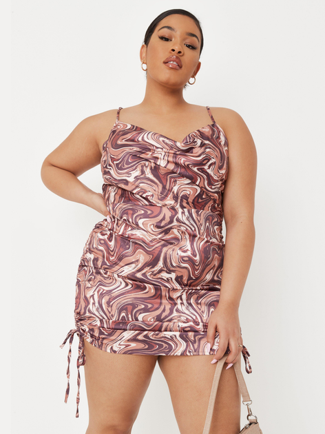 Акція на Сукня вечірня коротка літня жіноча Missguided VX4789869 44 Коричнева від Rozetka
