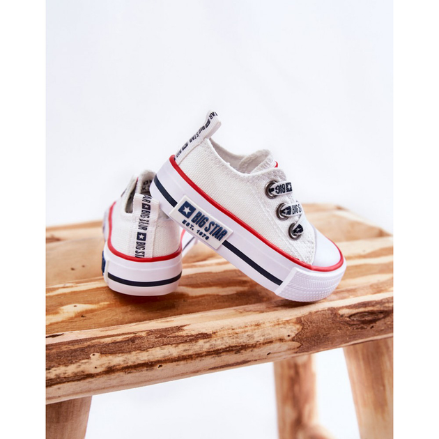 Trampki chłopięce Big Star KK374048 17 Białe (5900714538095) - obraz 4
