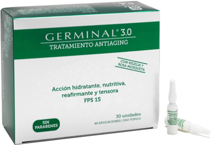 Serum do twarzy Germinal 3.0 Antiaging Treatment 30 Ampules (8430445304401) - obraz 1