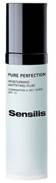 Зволожуючий засіб для комбінованої та жирної шкіри Sensilis Pure Perfection Moisturising Mattifying Fluid SPF10 50 мл (8428749283201) - зображення 1
