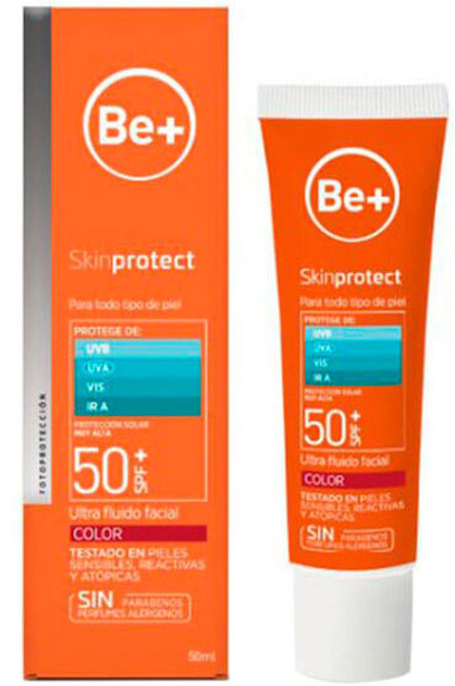 Krem przeciwsłoneczny Be+ Skin Protect Facial Colour SPF50+ 50 ml (8470001902962) - obraz 1