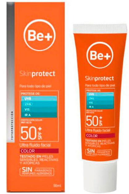 Сонцезахисний крем Be+ Skin Protect Facial Colour SPF50+ 50 мл (8470001902962) - зображення 1