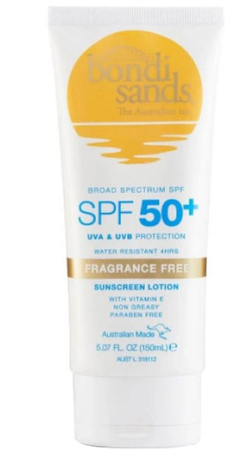 Лосьйон для засмаги Bondi Sands Body Sunscreen Lotion Fragance Free SPF50+ 150 мл (810020170184) - зображення 1