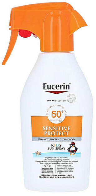 Сонцезахисний спрей для дітей Eucerin Sun Sensitive Protection Kids Spray SPF50 250 мл (4005800330148) - зображення 1