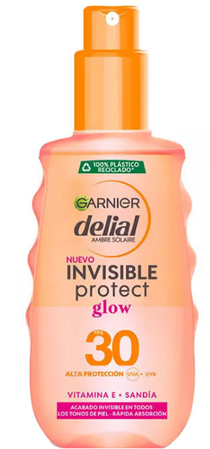Przeciwsłoneczny spray Garnier Delial Invisible Protect Glow SPF30 Spray 150 ml (3600542444255) - obraz 1