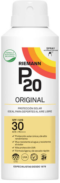 Spray przeciwsłoneczny do ciała Riemann P20 Original Sunscreen P20 SPF30 Spray 150 ml (5701943102763) - obraz 1