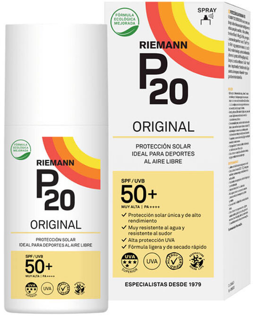 Сонцезахисний спрей Riemann P20 Sunscreen Spray SPF50+ 175 мл (5701943102756) - зображення 1