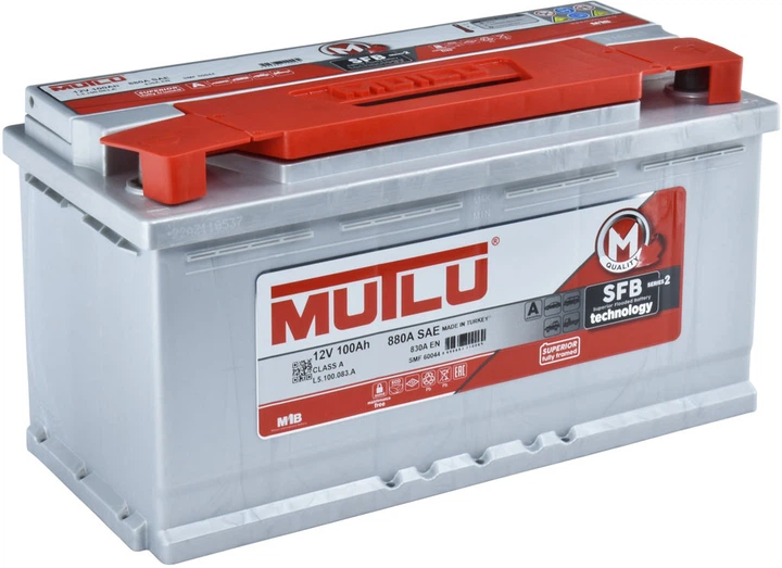 Акумулятор Mutlu Silver SFB S2 100 А/год 880 A R+ (-/+) (L5.100.083.A.M) - зображення 2