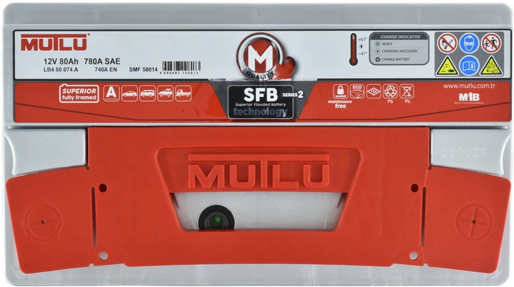 Акумулятор Mutlu Silver SFB S2 80 А/год 780 A R+ (-/+) (LB4.80.074.A.M) - зображення 3