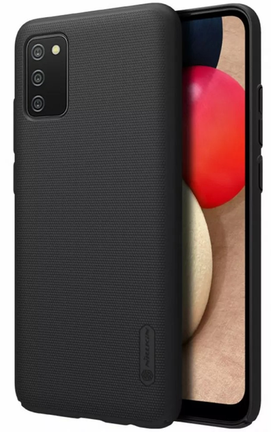 Etui Nillkin Super Frosted Shield do Samsung Galaxy A02S Czarny (NN-SFS-A02S/BK) - obraz 5