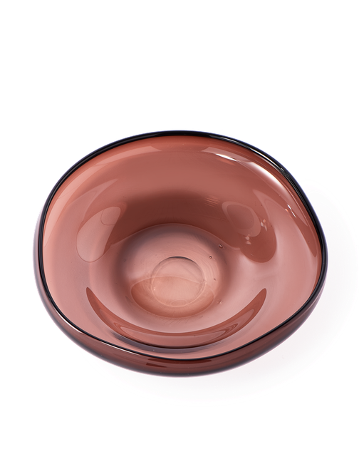 Стеклянное блюдо-фруктовница Pols potten Eye Plate - S Dark Brown - изображение 2