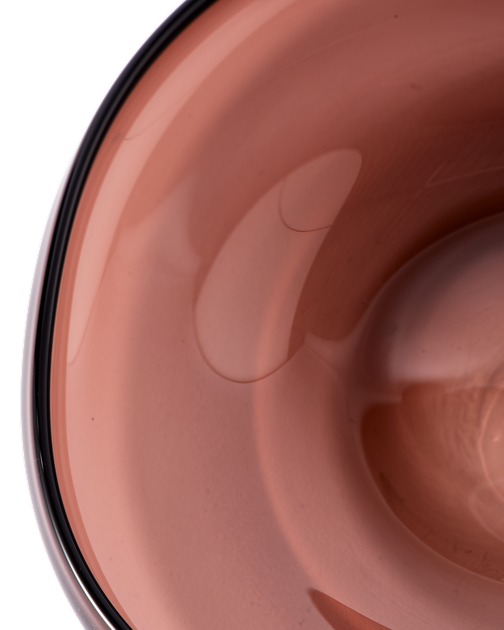 Стеклянное блюдо-фруктовница Pols potten Eye Plate - S Dark Brown - изображение 3
