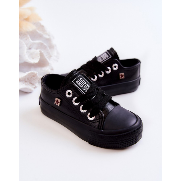 Дитячі кеди для дівчинки Big Star JJ374311 22 Чорні (5900714447274) - зображення 7