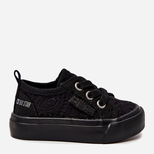 Дитячі кеди для дівчинки Big Star JJ374019 17 Чорні (5900714443047) - зображення 1