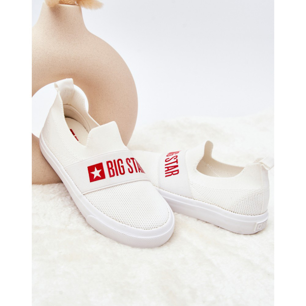 Buty wsuwane dziecięce dla dziewczynki Big Star JJ374029 34 Białe (5900714443597) - obraz 5
