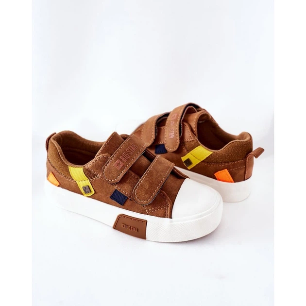 Trampki chłopięce na rzepy Big Star II374017 34 Camel (5900714417918) - obraz 4