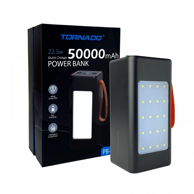 Power Bank Tornado PB05 (50000mAh) 22.5 W black - изображение 3