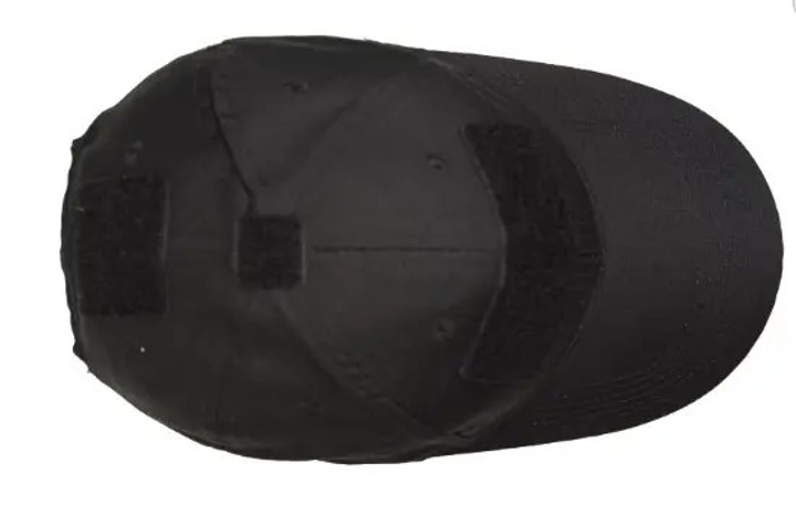 Бейсболка кепка MIL-TEC Rip Stop, чорна 12319002 - изображение 2