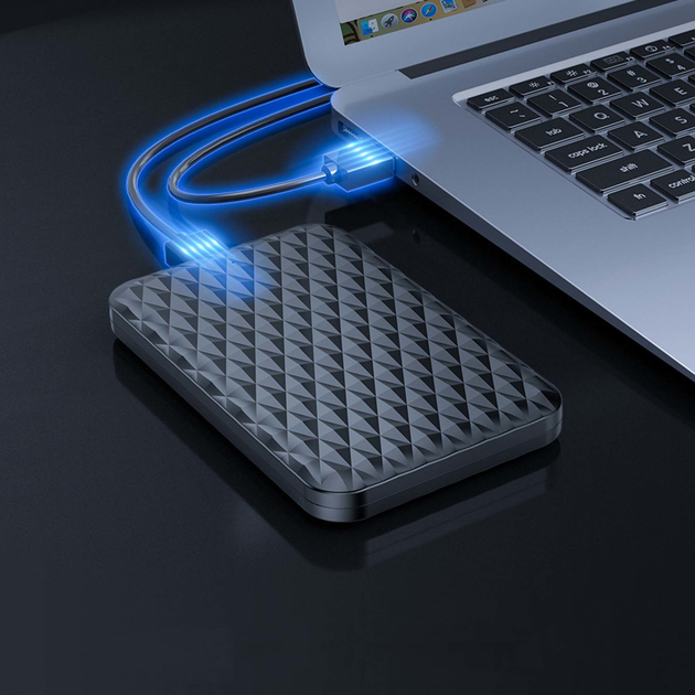 Kieszeń zewnętrzna Orico HDD/SSD 2,5" kabel USB-C 3.1 (2520C3-CX-BK-EP) - obraz 11