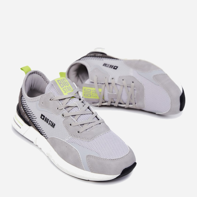 Чоловічі кросівки Big Star JJ174291 44 Сірі (5900714493905) - зображення 5