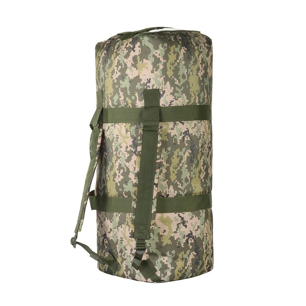 Сумка-баул/рюкзак M-Tac тактическая Камуфляжный зеленый цвет - 90 л (армейский вещмешок американский) - изображение 2