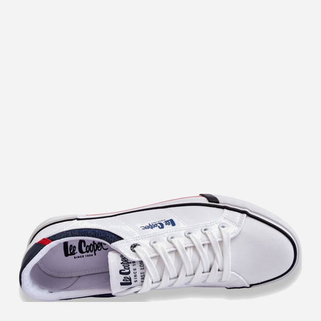 Trampki męskie niskie Lee Cooper LCW-23-31-1835M 44 Białe (5904292137237) - obraz 4
