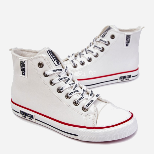 Trampki męskie materiałowe wysokie Big Star KK274345 42 Białe (5900714577544) - obraz 3