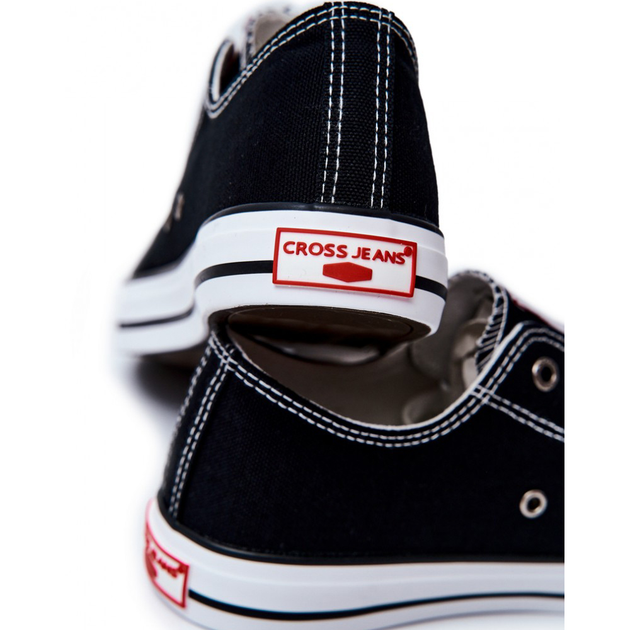 Чоловічі кеди низькі Cross Jeans JJ1R4003C 44 Чорні (8697319242188) - зображення 7