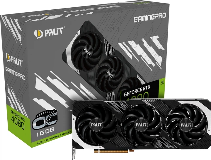 Palit PCI-Ex GeForce RTX 4080 GamingPro 16GB GDDR6X (256bit) (2205/22400) (3 x DisplayPort, 1 x HDMI) (NED4080019T2-1032A) - obraz 8