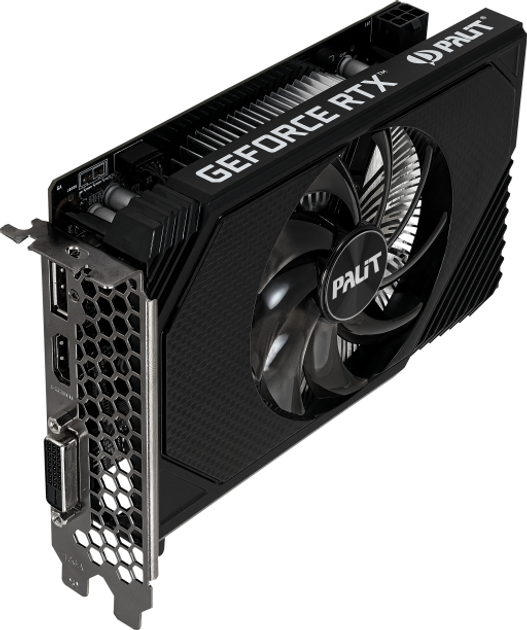 Відеокарта Palit PCI-Ex GeForce RTX 3050 StormX 8GB GDDR6 (128bit) (1552/14000) (1 x DisplayPort, 1 x HDMI, 1 x DVI) (NE63050018P1-1070F) - зображення 3