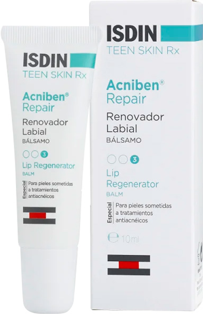 Бальзам для губ Isdin Acniben Rx Repair Lips Balm 10 мл (8470001509802) - зображення 1