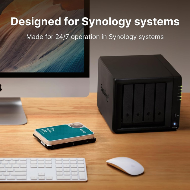 Жорсткий диск Synology Plus 4TB 5400rpm 256MB HAT3300-4T 3.5" SATA III - зображення 3