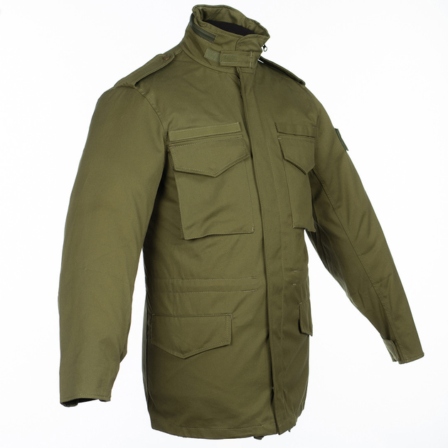Куртка тактическая Brotherhood M65 хаки олива демисезонная с пропиткой 52-54/170-176 - изображение 1