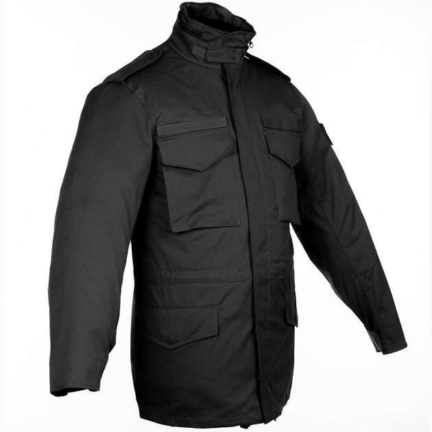Куртка тактична Brotherhood M65 чорний демісезонна з просоченням 56-58/182-188 - зображення 1