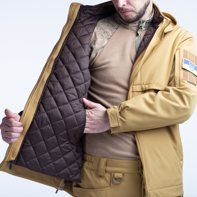 Милитари куртка с подстёжкой-утеплителем UTJ 3.0 Brothehood койот 54-170 - изображение 1