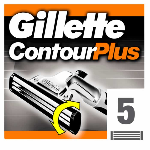 Ostrza do golenia Gillette Contour Plus Refill wymienne 5 szt (3014260207601) - obraz 1