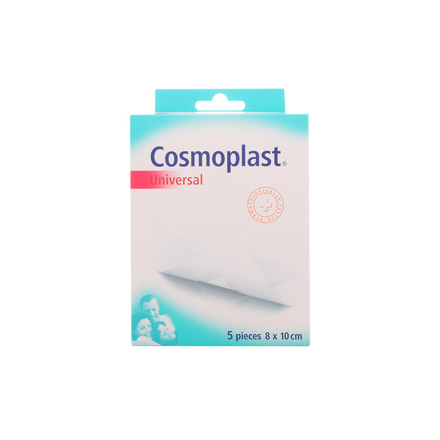 Пластирі Cosmoplast Universal Sterilized Stripes Big 5 шт 8 х 10 см (4046871005603) - зображення 1