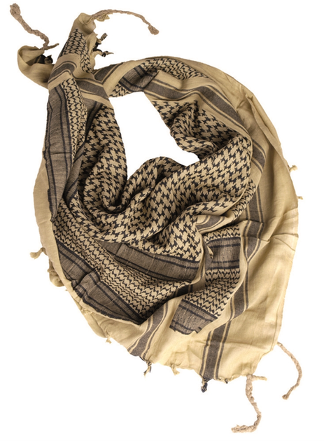 Арафатка шарф-шемаг тактична Хлопок 110x110см Mil-Tec Універсальний Койот (12611000) - зображення 1